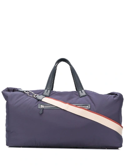 Loro Piana Voyager Duffle Media Holdall In Blue