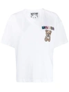 Moschino Embroidered Teddy T-shirt In White