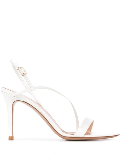 Gianvito Rossi Manhattan 85 Sandals In White