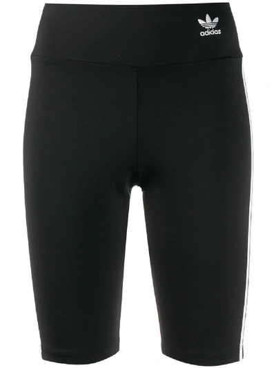 Adidas Originals Trefoil Logo Biker Shorts In Black
