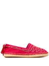 TORY BURCH LOGO RIBBON ESPADRILLES