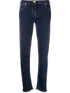 Valentino High-rise Straight Leg Jeans In 蓝色