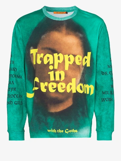 Vyner Articles Trapped In Freedom Sweatshirt In Green