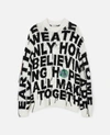 STELLA MCCARTNEY STELLA MCCARTNEY MULTICOLOUR "WE ARE THE WEATHER" JUMPER WATW CAPSULE,14021638