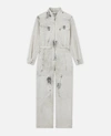 STELLA MCCARTNEY STELLA MCCARTNEY WHITE DENIM JUMPSUIT,49539080