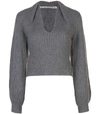 ALEXANDER WANG V Neck Loose Fitted Sweater