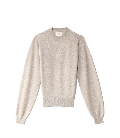 Khaite Viola Crewneck Sweater In Powder In Neutrals