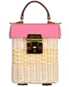 MARK CROSS Flamingo Grace Cube Rattan Bag