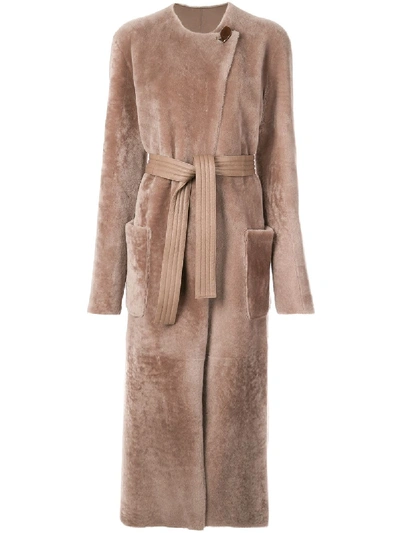 Altuzarra Clark Belted Coat In Brown