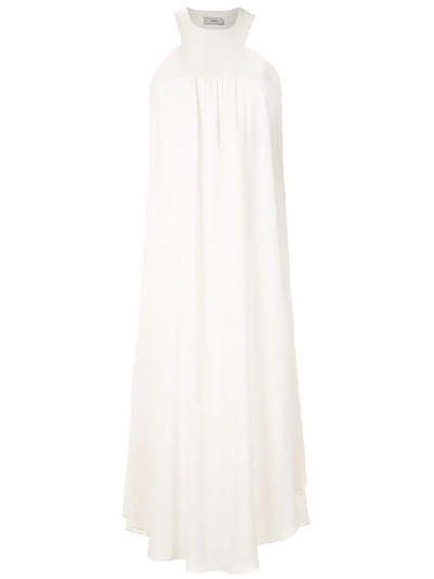 Egrey Mid-lenght Flared Dress In White