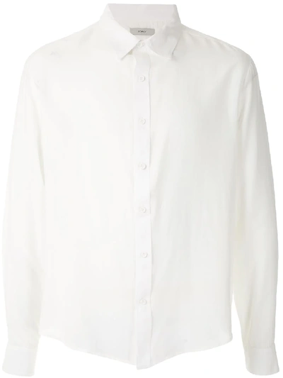 Egrey Silk Boxy Shirt In White