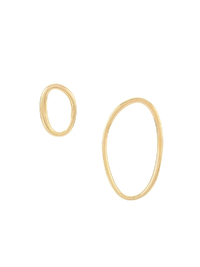 Egrey + Maneca Caule Argolas Earrings In Gold
