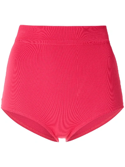 Egrey Classic High Waisted Bikini Bottom In Pink