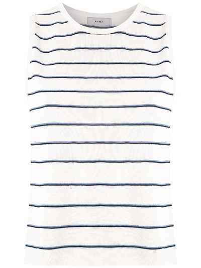 Egrey Firenze Striped Tank In White