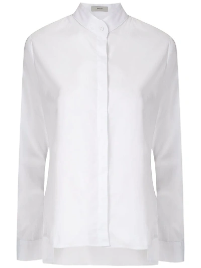 Egrey Side Slits Shirt In White