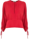 Egrey Amber Long Sleeves Blouse In Red