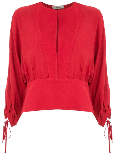 Egrey Amber Long Sleeves Blouse In Red