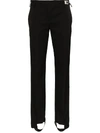 Alyx Stirrup Slim Leg Wool Trousers In Black
