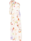 PETER PILOTTO FLORAL PRINT DRAPED GOWN