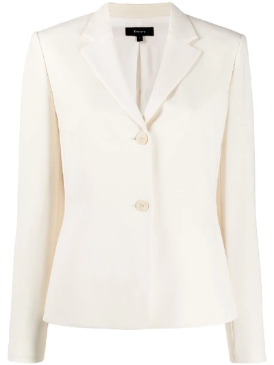 Theory Crepe Blazer In White