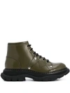 ALEXANDER MCQUEEN CHUNKY LACE-UP BOOTS