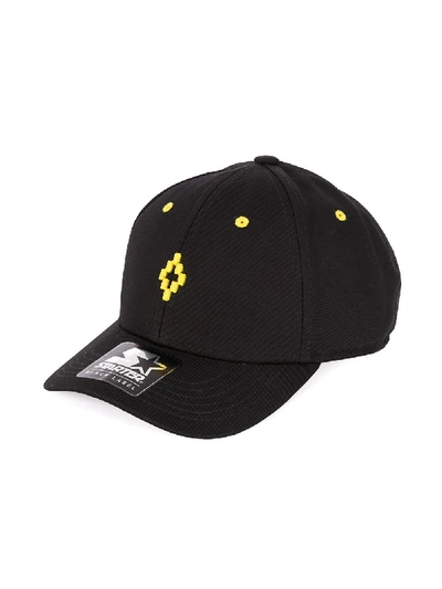 Marcelo Burlon County Of Milan Kids' Embroidered Logo Baseball Cap In Black