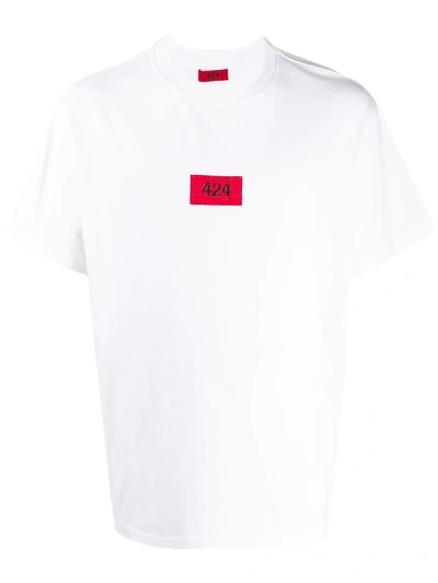 424 Short Sleeve Logo Patch T In 白色
