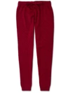 DEREK ROSE DEREK ROSE WOMEN'S CASHMERE TRACK PANT DAPHNE PURE CASHMERE CRIMSON,1268-DAPH001CRI