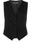 DOLCE & GABBANA FITTED SINGLE-BREASTED GILET