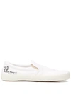 Maison Margiela White Slip-on Tabi Sneakers In T1003 White