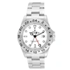 ROLEX Explorer Ii White Dial Red Hand Steel Mens Watch 16570 Box Papers