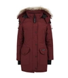 Canada Goose Trillium Fusion Fit Hooded Parka With Genuine Coyote Fur Trim In Elderberry