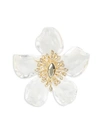 ALEXIS BITTAR Navette Crystal Burst Lucite Flower Pin