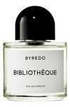 Byredo Eau De Parfum - Bibliothèque, 100ml In Colorless