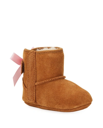 Ugg Jesse Bow Ii Suede Bootie, Infant Sizes 0-12 Months In Brown