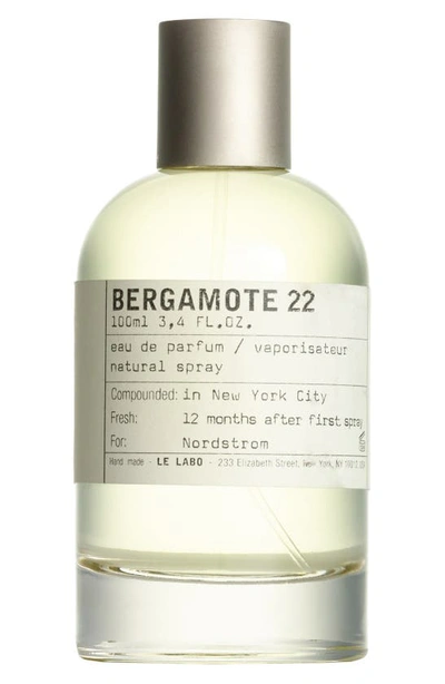Le Labo Bergamote 22 Eau De Parfum, 1.7 oz In Colorless