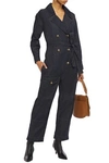 BRUNELLO CUCINELLI BELTED DENIM JUMPSUIT,3074457345621936440