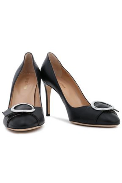 Sergio Rossi Madame Buckle-embellished Leather Pumps In Black