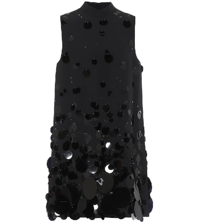 Prada Black Turtleneck Sleeveless Mini Dress