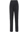 ISABEL MARANT MAGALI STRIPED WOOL HIGH-RISE PANTS,P00437627