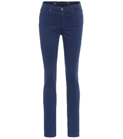 Ag Prima Sateen Mid-rise Skinny Jeans In Insignia