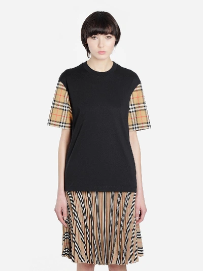 Burberry T Shirts In Black