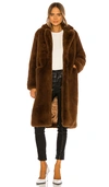 APPARIS LAURE FAUX FUR COAT,APRS-WO23