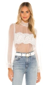 AMANDA UPRICHARD X REVOLVE ALONDRA TOP,AMAN-WS656