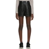 Stella Mccartney Faux-leather High-rise Shorts In Black