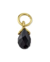 Jude Frances 18k Petite Black Spinel Briolette Earring Charm, Single