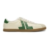 LANVIN LANVIN OFF-WHITE AND GREEN JL SNEAKERS