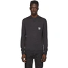 NEIL BARRETT NEIL BARRETT GREY CASHMERE TRAVEL SWEATER