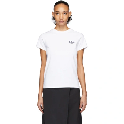 Apc Denise Embroidered Logo T-shirt In Light Blue