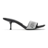 ALEXANDER WANG BLACK JESSIE CRYSTAL SANDALS